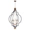 Maxim Lighting Crest 6-Light 26" Wide Oil Rubbed Bronze / Antique Brass Chandelier 20296OIAB - alternate 1